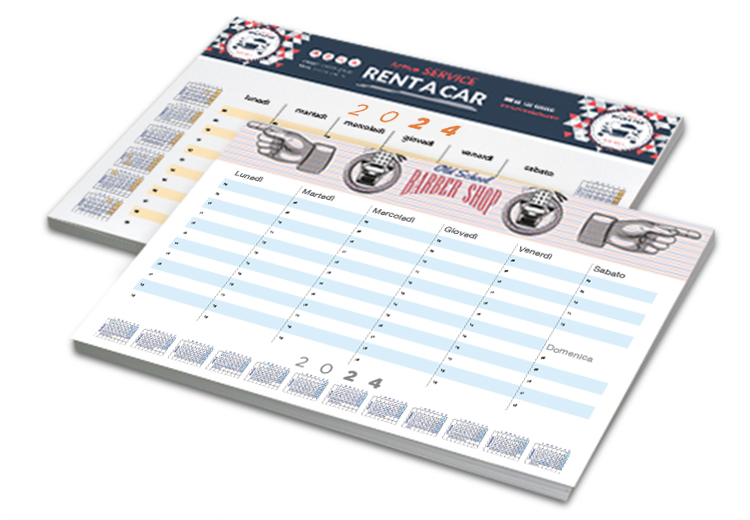 Calendari Planning da Tavolo 60 fogli stampa online - FasterPrint